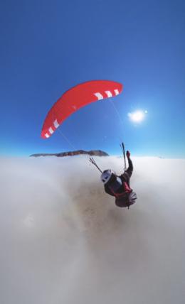 Flug auf den Lofoten