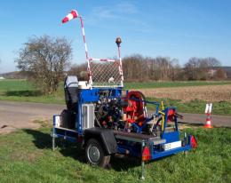 Winde aufgebaut
