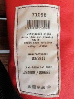 Etikett - Gr&ouml;&szlig;e, Norm, Baujahr