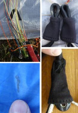 div. Details: Tragegurte / min. Flecken (Beispiel) / minimale Besch&auml;digung nur am &Uuml;BERZUG Beschleuni