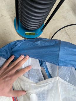 Tuchwerte in der Schirmmitte (am meisten beansprucht)