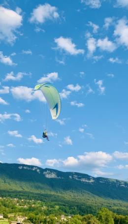 in the air