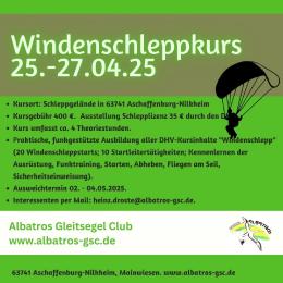 Windenschleppkurs zur Erlangung der Windenschleppberechtigung